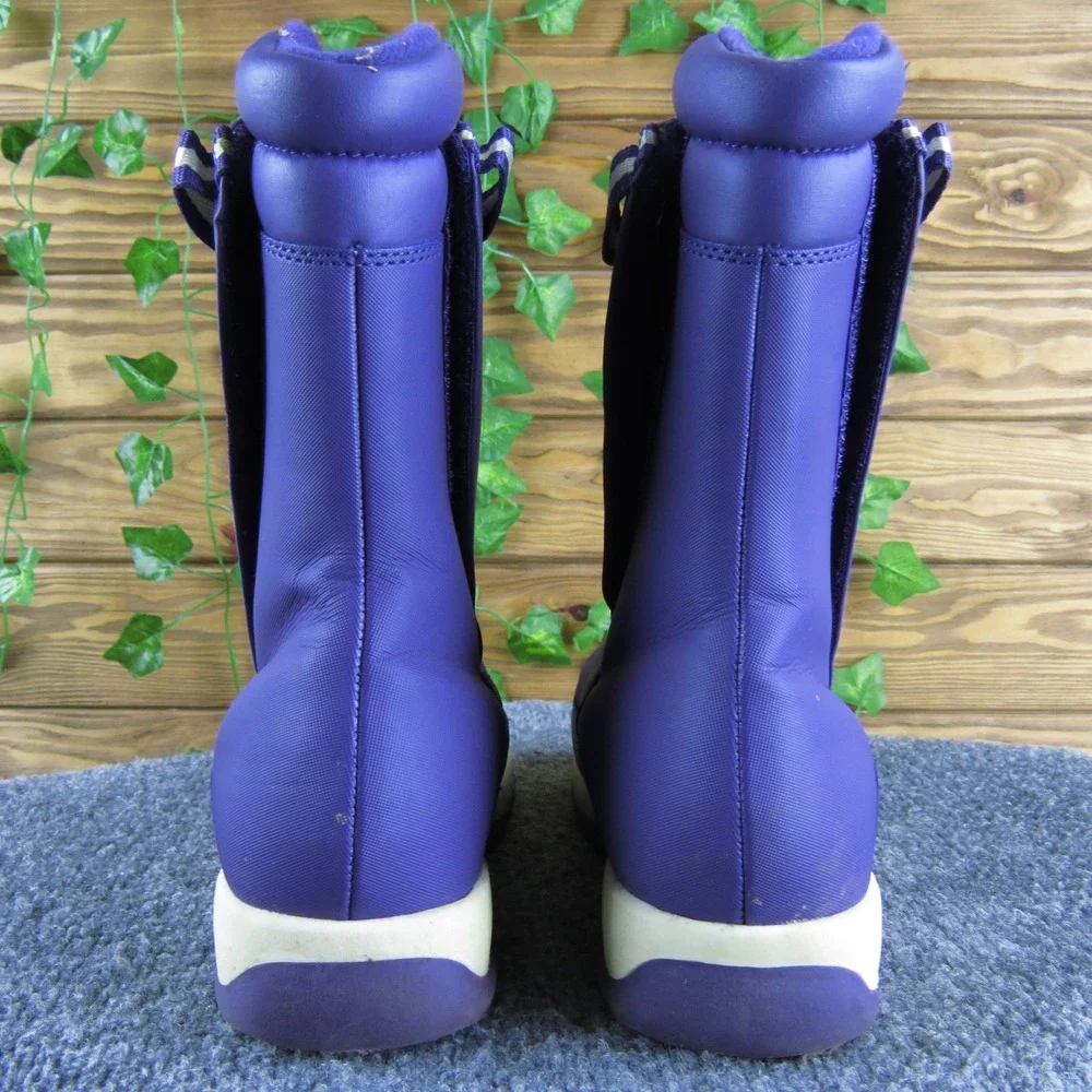 Lands End Girls Purple Winter Snow Boots US 5M‎ Pull On Casual